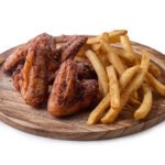 Catering BBQ Chicken Wings and Fries