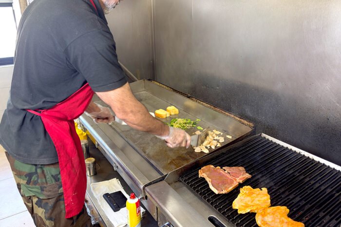 Miami Grill, Florissant chef is preparing bbq and steake